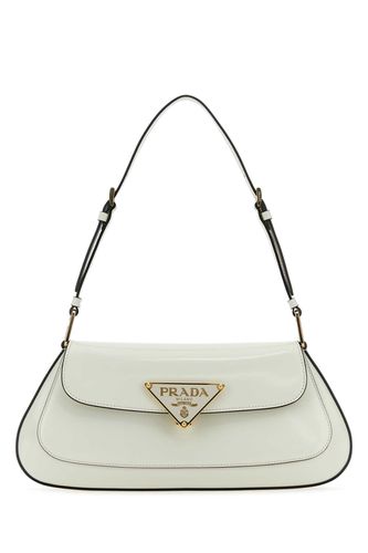Prada White Leather Shoulder Bag - Prada - Modalova