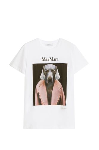 White Cotton Cipria T-shirt - Max Mara - Modalova