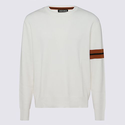 Zegna White Wool Knitwear - Zegna - Modalova