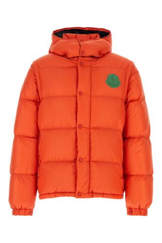 Orange Nylon Cyclone Down Jacket - Moncler - Modalova