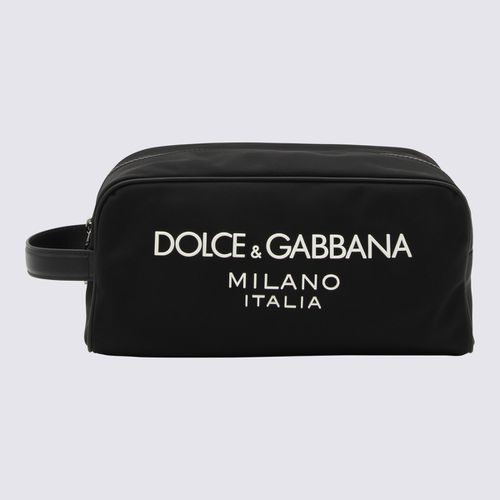 Canvas And Leather Pouch Bag - Dolce & Gabbana - Modalova