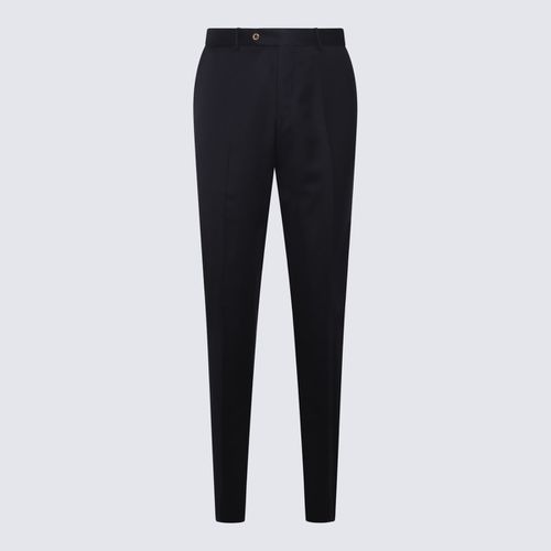 Navy Virgin Wool Blend Stretch Jogger Pants - PT Torino - Modalova