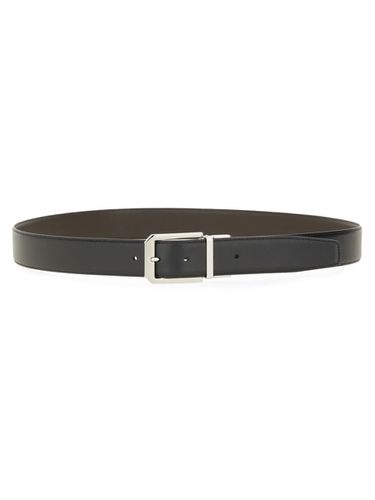 Zegna Reversible Leather Belt - Zegna - Modalova