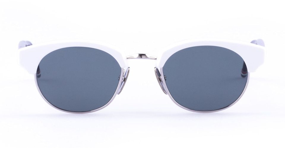 Oval - Navy / Red / White Sunglasses - Thom Browne - Modalova