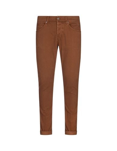 Pocket George Trousers In Light Stretch Cotton - Dondup - Modalova