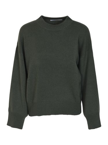 Wide Sleeve Rib Trim Knit Sweater - Saverio Palatella - Modalova