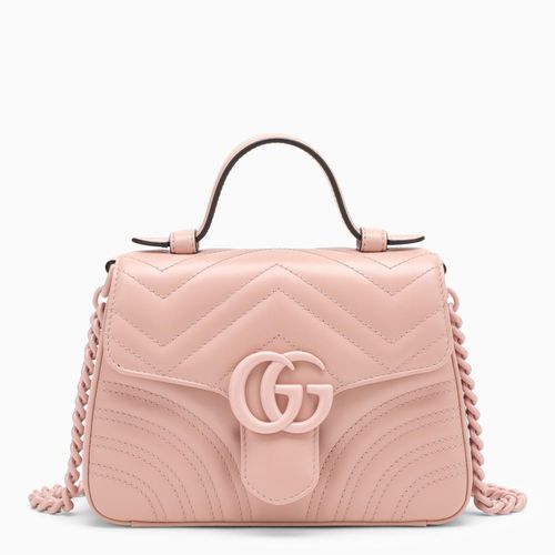 Gg Marmont Pink Leather Mini Handbag - Gucci - Modalova