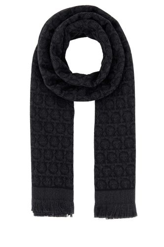 Ferragamo Embroidered Wool Scarf - Ferragamo - Modalova