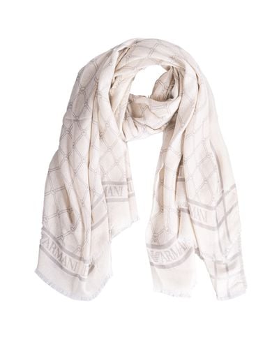 Emporio Armani Scarfs White - Emporio Armani - Modalova