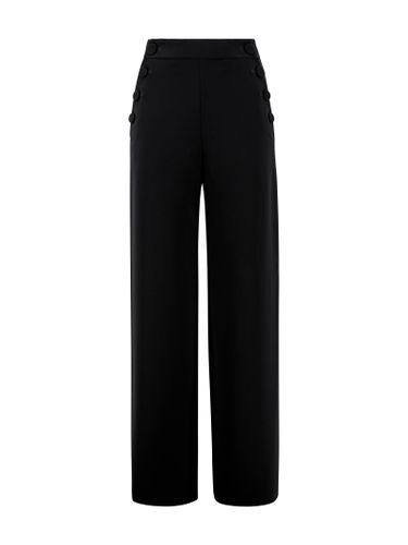 Black Triacetate Blend Rina Wide-leg Pant - Max Mara Studio - Modalova