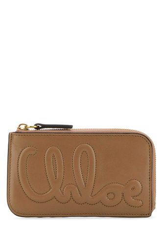 Chloé Antiqued Pink Leather Wallet - Chloé - Modalova