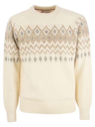 Icelandic Jacquard Buttoned Sweater - Brunello Cucinelli - Modalova