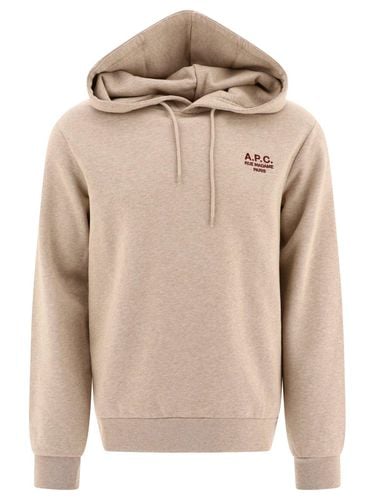 A. P.C. Logo Embroidered Drawstring Hoodie - A.P.C. - Modalova