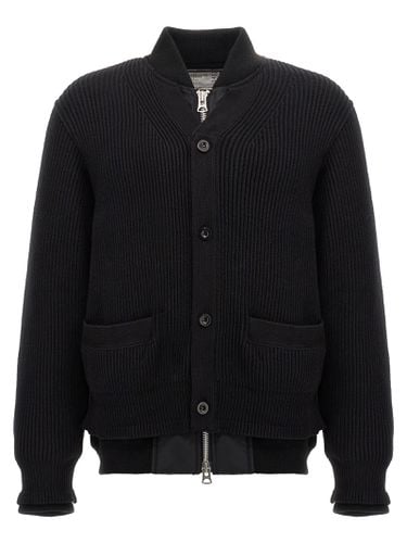 Sacai Nylon Insert Cardigan - Sacai - Modalova