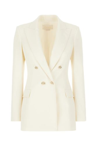 Ivory Stretch Polyester Blend Blazer - Genny - Modalova