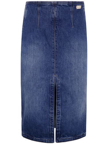 Elisabetta Franchi Denim Midi Skirt - Elisabetta Franchi - Modalova