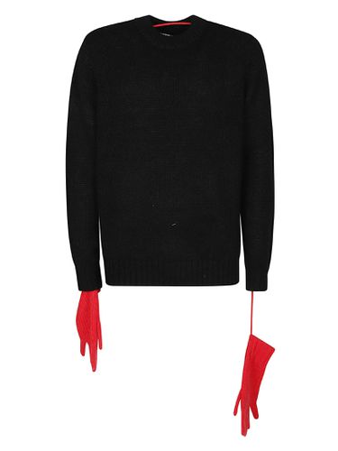 Glove-sleeve Waffle-knit Jumper - Charles Jeffrey Loverboy - Modalova