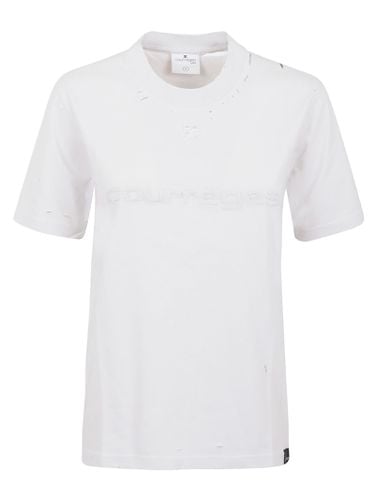 Distressed Dry Jersey T-shirt - Courrèges - Modalova