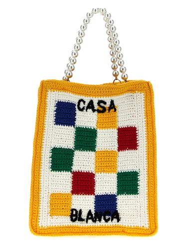Cotton Mini Crochet Square Handbag - Casablanca - Modalova