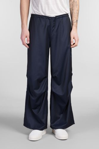 Paura Fan Pants In Blue Wool - Paura - Modalova