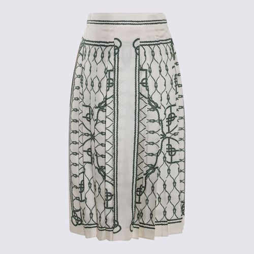 White And Silk Skirt - Tory Burch - Modalova