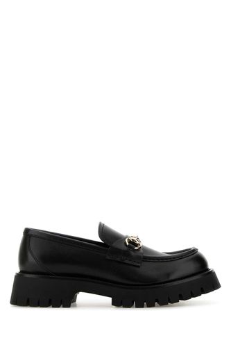 Gucci Black Leather Loafers - Gucci - Modalova