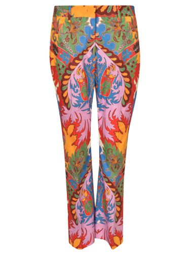 Etro Logo Print Trousers - Etro - Modalova