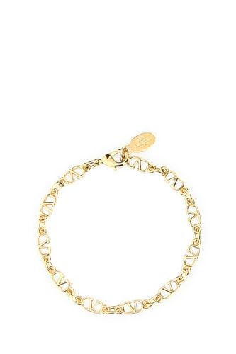 Gold Metal Vlogo Bracelet - Valentino Garavani - Modalova