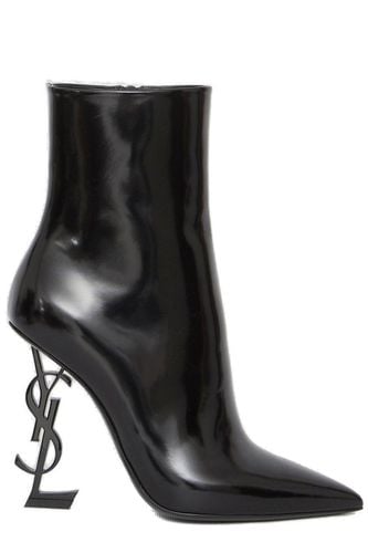Opyum Logo Plaque Pointed Toe Boots - Saint Laurent - Modalova