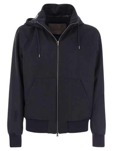 Cashmere And Silk Hooded Jacket - Herno - Modalova