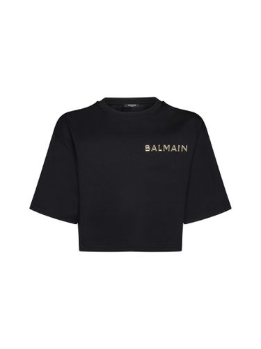 Balmain Metal Logo T-shirt - Balmain - Modalova