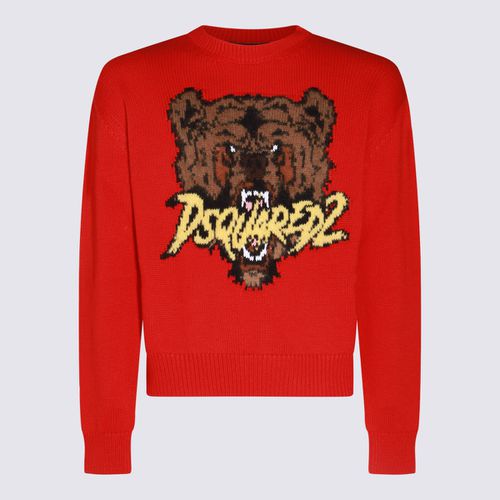 Dsquared2 Red Wool Knitwear - Dsquared2 - Modalova