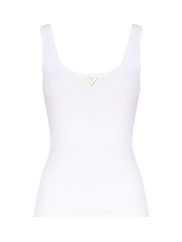 Valentino Garavani White vlogo Top - Valentino Garavani - Modalova