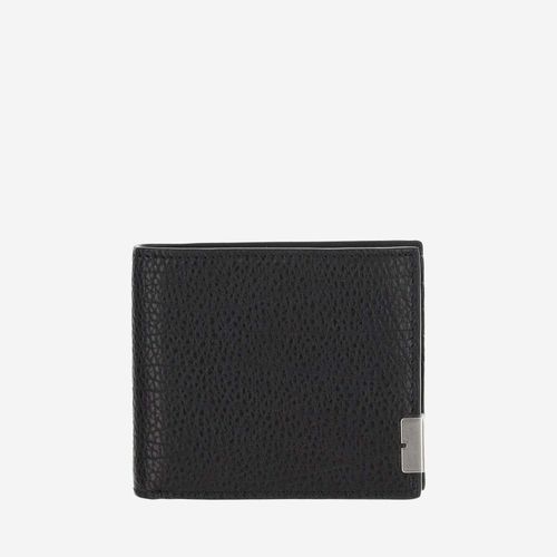 Burberry Black Leather B Cut Wallet - Burberry - Modalova