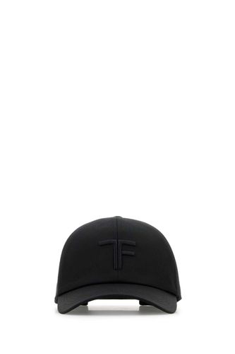 Tom Ford Black Cotton Baseball Cap - Tom Ford - Modalova