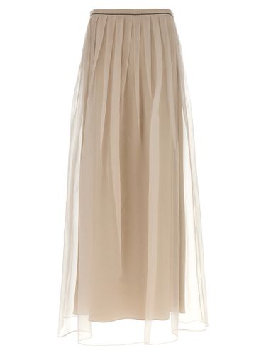 Brunello Cucinelli Silk Tulle Skirt - Brunello Cucinelli - Modalova