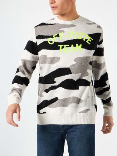 Man Sweater With Camouflage Off-piste Team Jacquard - MC2 Saint Barth - Modalova