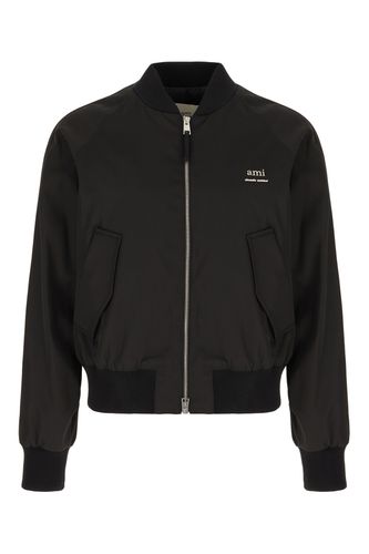 Polyester Blend Padded Bomber Jacket - Ami Alexandre Mattiussi - Modalova