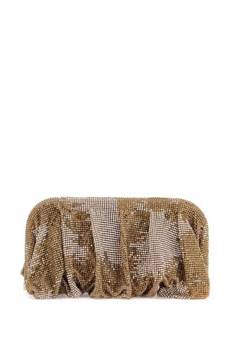 Large Gold Rhinestone Net Bag - Benedetta Bruzziches - Modalova