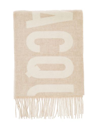 Lecharpe Beige Scarf With Contrasting Logo In Wool Woman - Jacquemus - Modalova