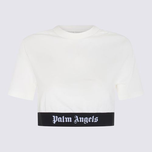 Palm Angels White Cotton T-shirt - Palm Angels - Modalova