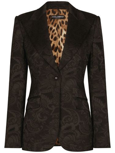 Turlington Floral-jacquard Single-breasted Blazer - Dolce & Gabbana - Modalova