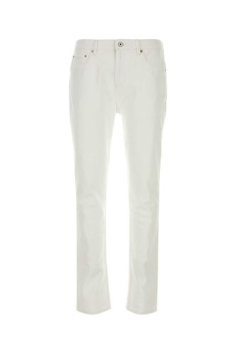 Burberry White Stretch Denim Jeans - Burberry - Modalova