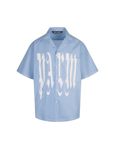 Light Gothic Logo Oversize Shirt - Palm Angels - Modalova