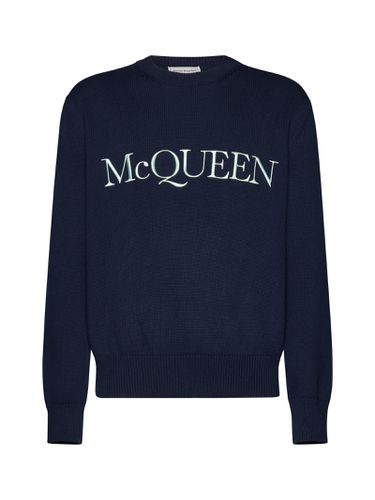 Cotton Logo Embroidery Jersey - Alexander McQueen - Modalova