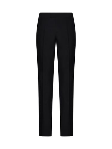 Versace Black Wool Pants - Versace - Modalova