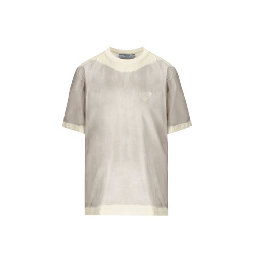 Prada Cotton Logo T-shirt - Prada - Modalova