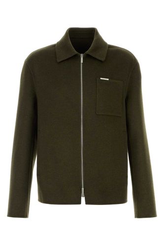 Green Wool Blend Jacket - Ferragamo - Modalova