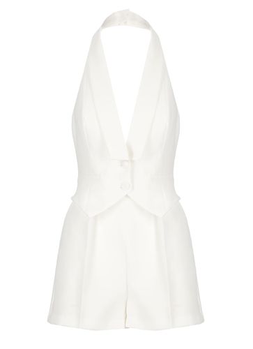 Crepe Short Jumpsuit - Elisabetta Franchi - Modalova