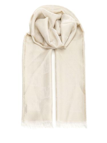 Monogram Jacquard Frayed Edge Scarf - Max Mara - Modalova